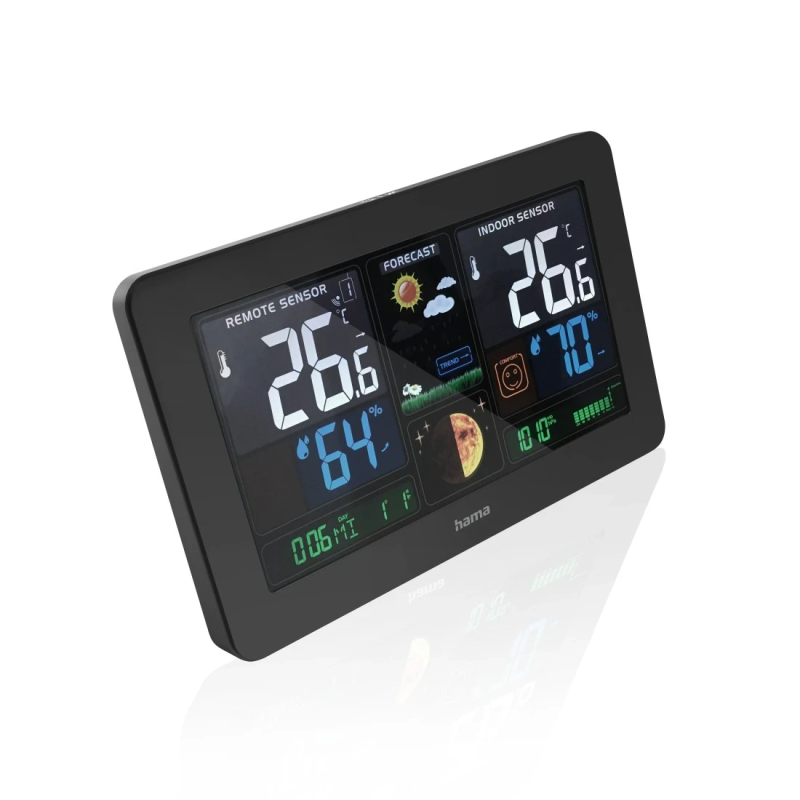 Hama 00186380 Weather station Premium Black