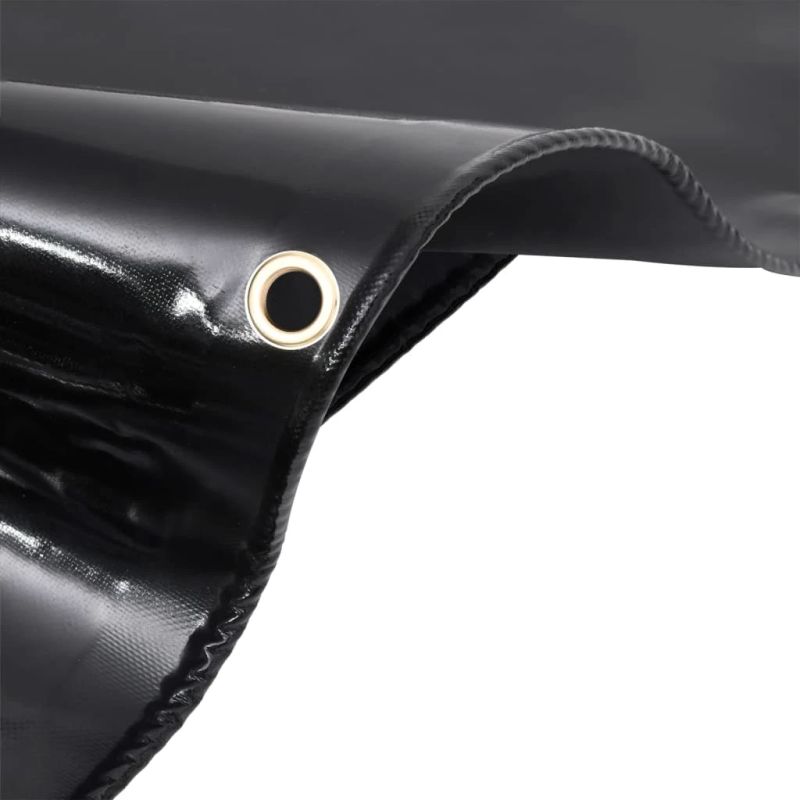 vidaXL brezenta pārklājs, tents, 650 g-m², 3x6 m, melns