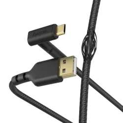 Hama 00187215 Stand Charging-Data Cable, Micro-USB 1.5m black
