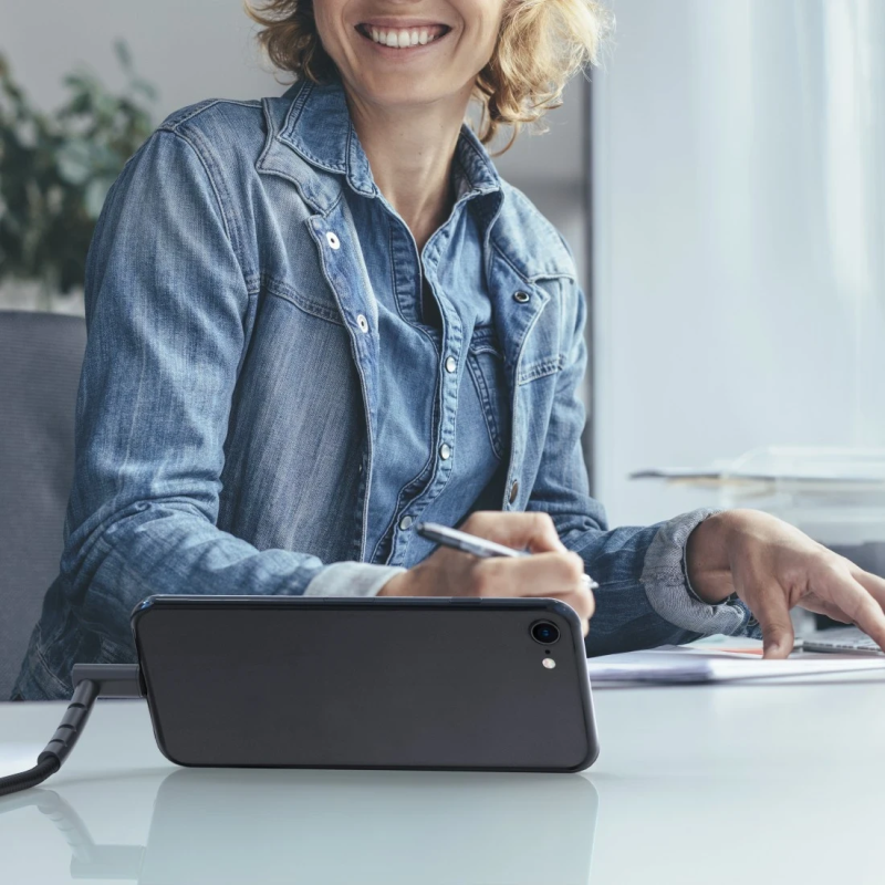 Hama 00187215 Stand Charging-Data Cable, Micro-USB 1.5m black