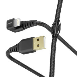 Hama 00187221 Gamer Charging-Data Cable, USB-A - Lightning 1.5m, Black