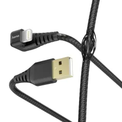 Hama 00187221 Gamer Charging-Data Cable, USB-A - Lightning 1.5m, Black