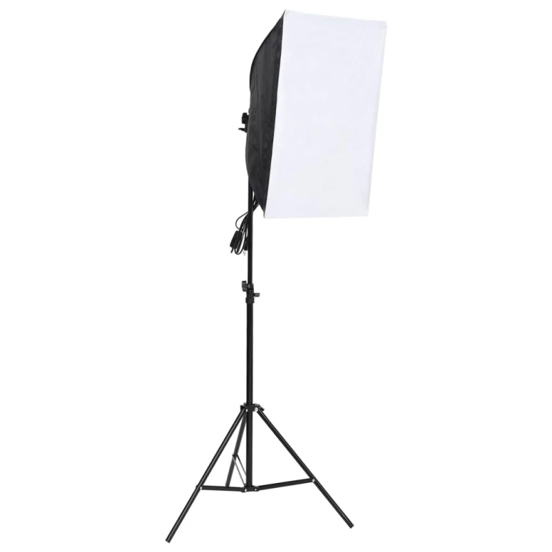 vidaXL fotostudijas komplekts – gaismas, fons, reflektori