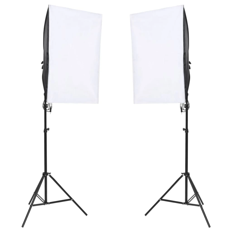 vidaXL fotostudijas komplekts, gaismas un fons