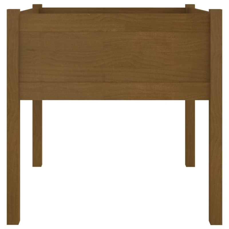 vidaXL dārza puķu kastes, 2 gab., 70x70x70 cm, brūns priedes masīvkoks