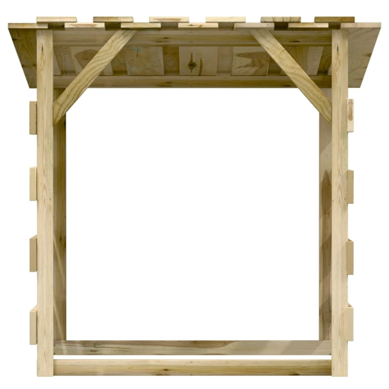 vidaXL dārza pergola ar jumtu, 100x90x100 cm, impregnēta priede