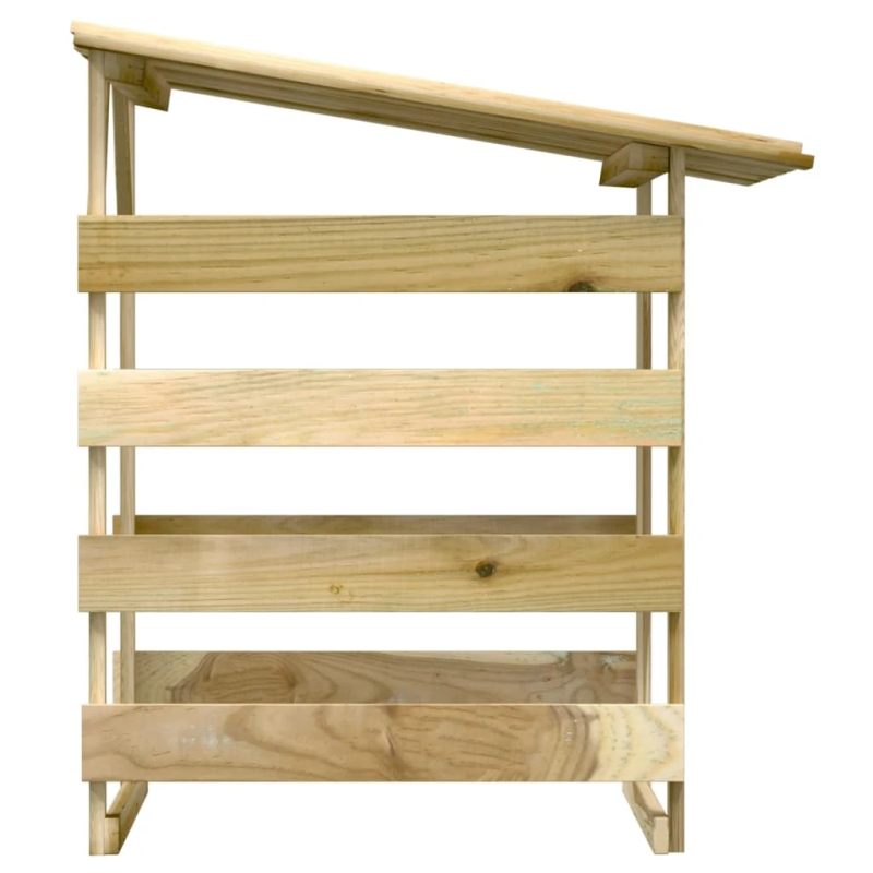 vidaXL dārza pergola ar jumtu, 100x90x100 cm, impregnēta priede