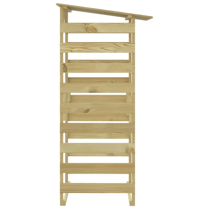 vidaXL dārza pergola ar jumtu, 100x90x200 cm, impregnēta priede