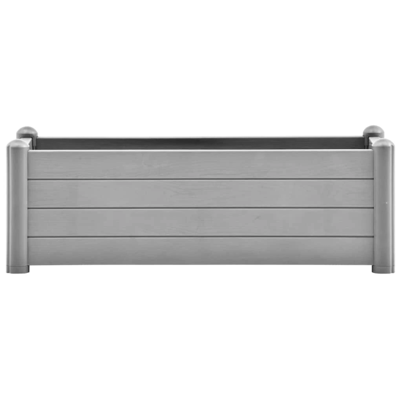 vidaXL augstā puķu kaste, akmens pelēka, 100x43x35 cm, PP