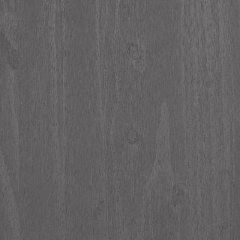 vidaXL rakstāmgalds HAMAR, pelēks, 110x40x75 cm, priedes masīvkoks