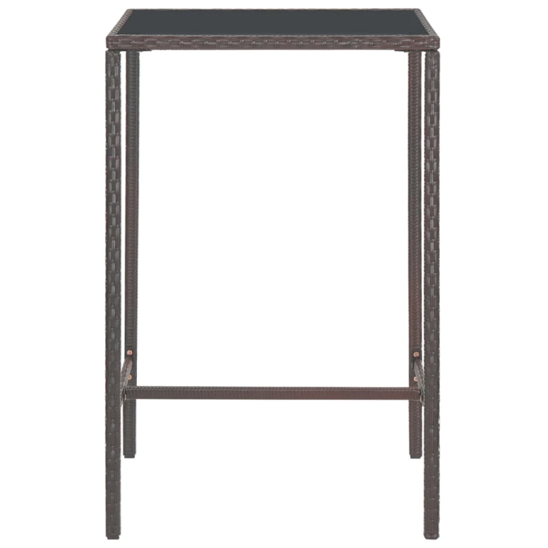 vidaXL 3-daļīgs dārza mēbeļu komplekts ar matračiem, PE rotangpalma