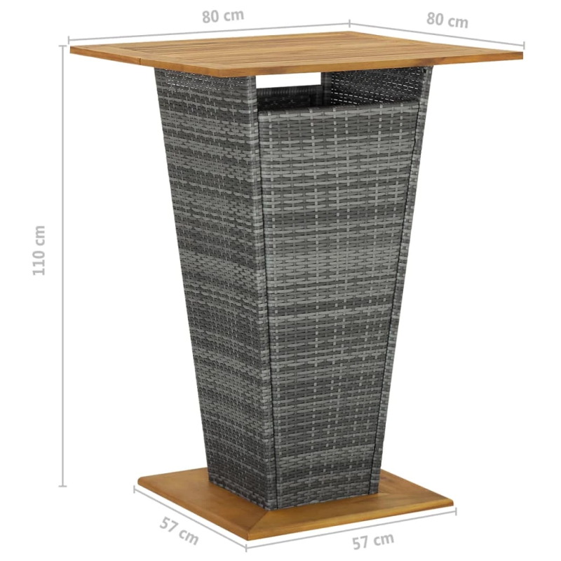 vidaXL 3-daļīgs dārza mēbeļu komplekts ar matračiem, PE rotangpalma