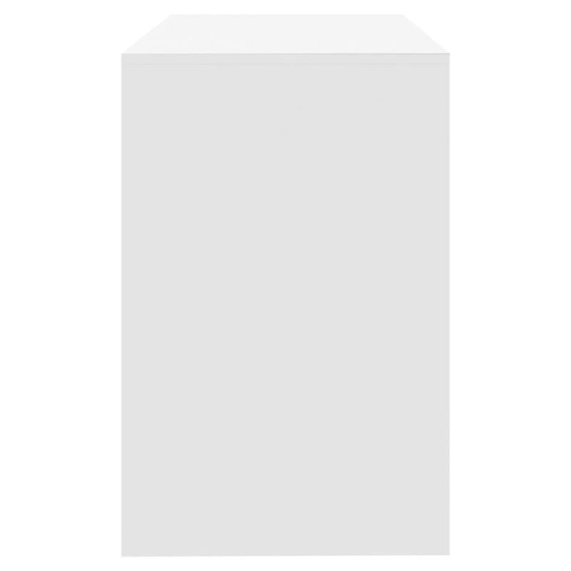 vidaXL rakstāmgalds, 101x50x76,5 cm, balts, inženierijas koks