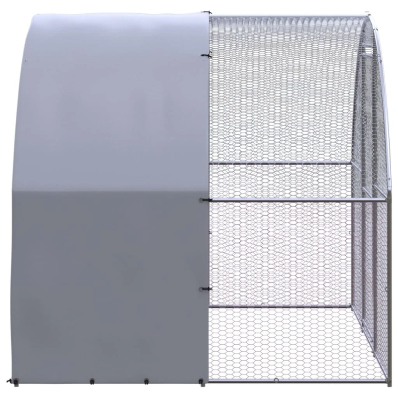 vidaXL vistu būris, 3x2x2 m, cinkots tērauds