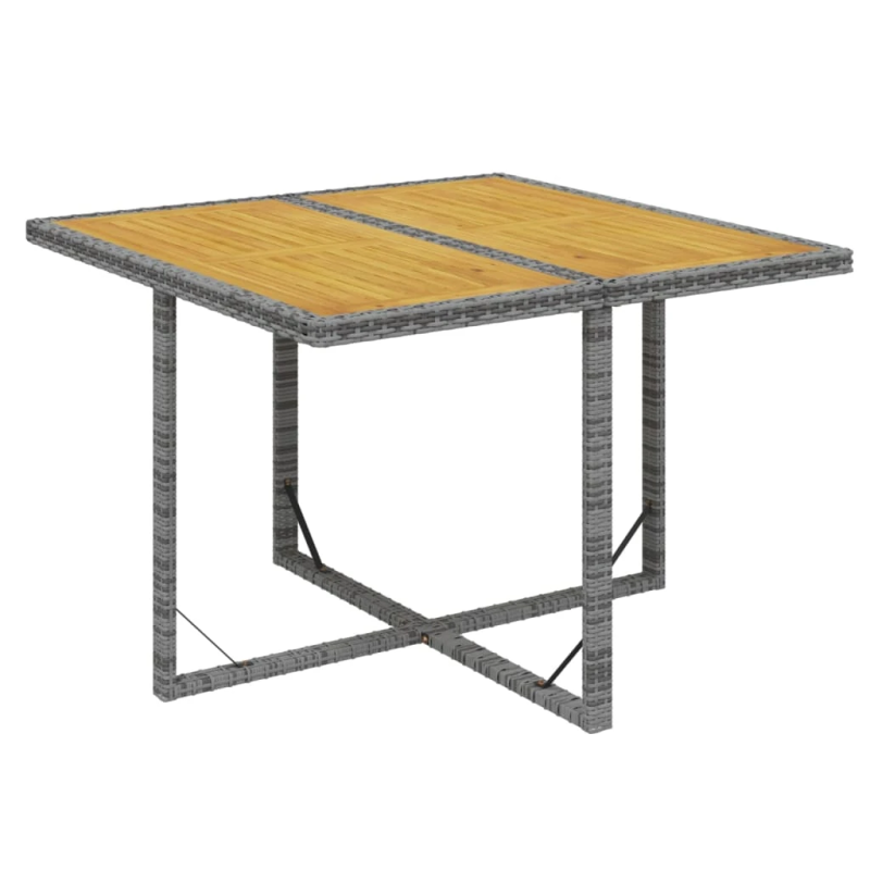 vidaXL 9-daļīgs dārza mēbeļu komplekts ar matračiem, PE rotangpalma