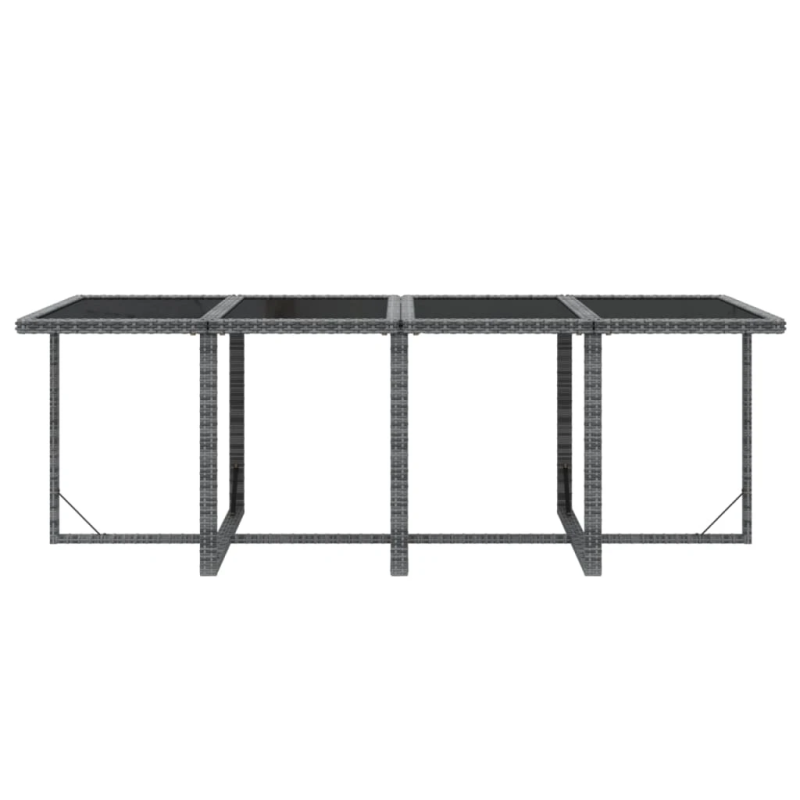 vidaXL 9-daļīgs dārza mēbeļu komplekts ar matračiem, PE rotangpalma