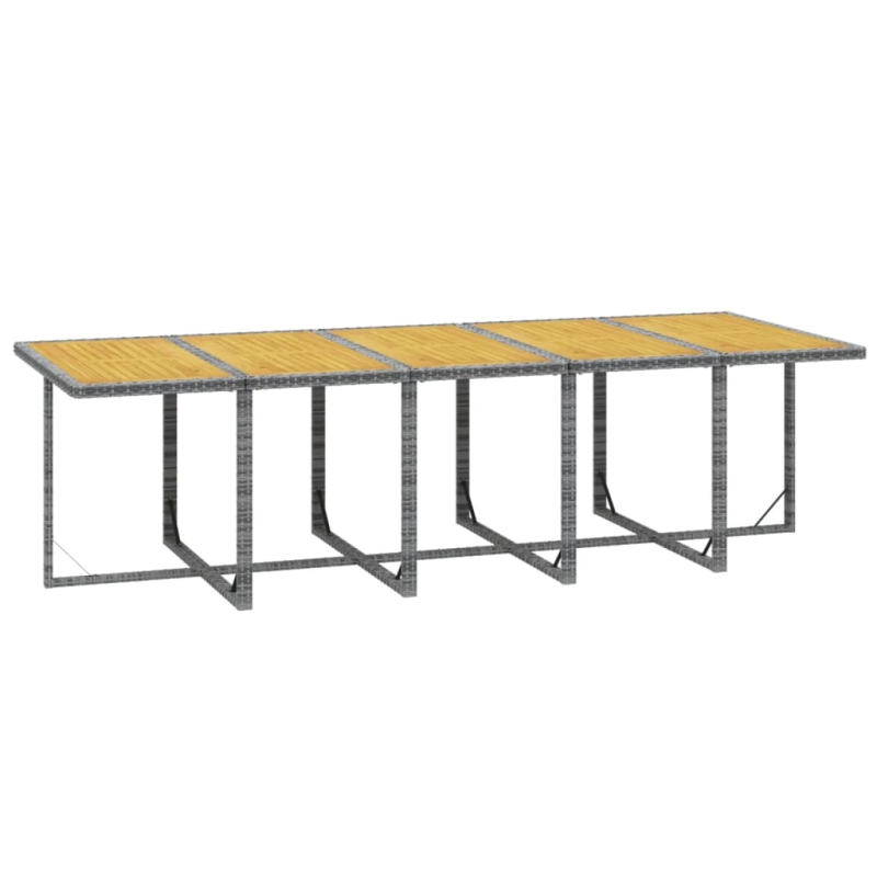 vidaXL 11-daļīgs dārza mēbeļu komplekts ar matračiem, PE rotangpalma