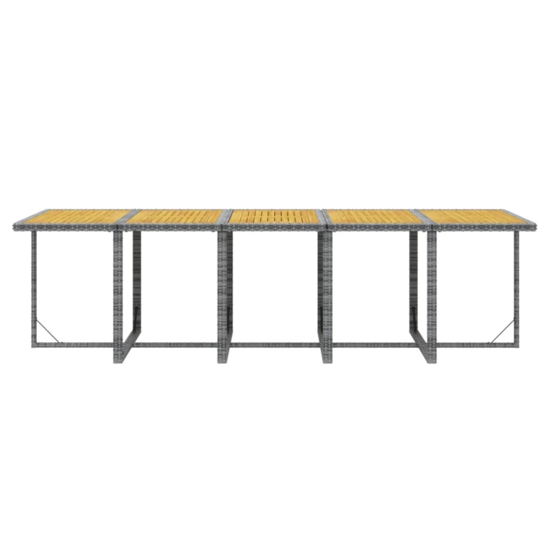 vidaXL 15-daļīgs dārza mēbeļu komplekts ar matračiem, PE rotangpalma