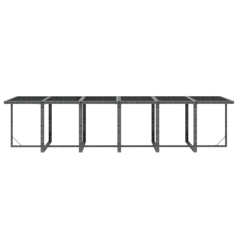 vidaXL 13-daļīgs dārza mēbeļu komplekts ar matračiem, PE rotangpalma