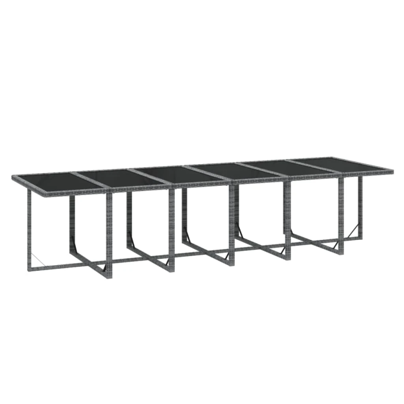 vidaXL 13-daļīgs dārza mēbeļu komplekts ar matračiem, PE rotangpalma