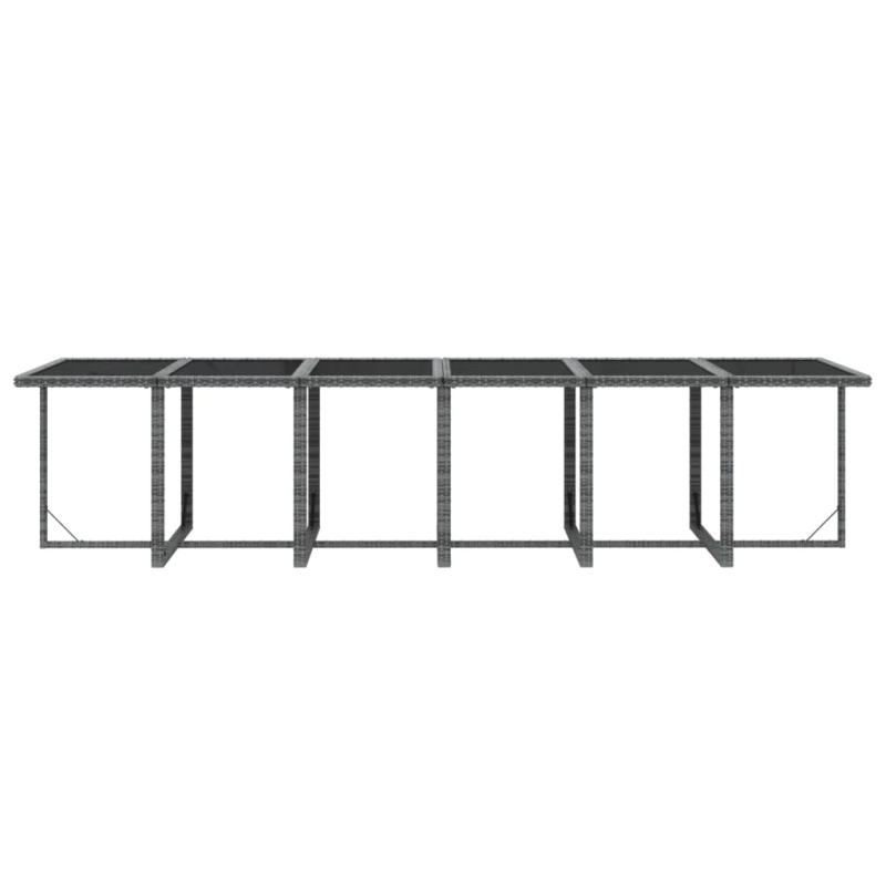 vidaXL 17-daļīgs dārza mēbeļu komplekts ar matračiem, PE rotangpalma