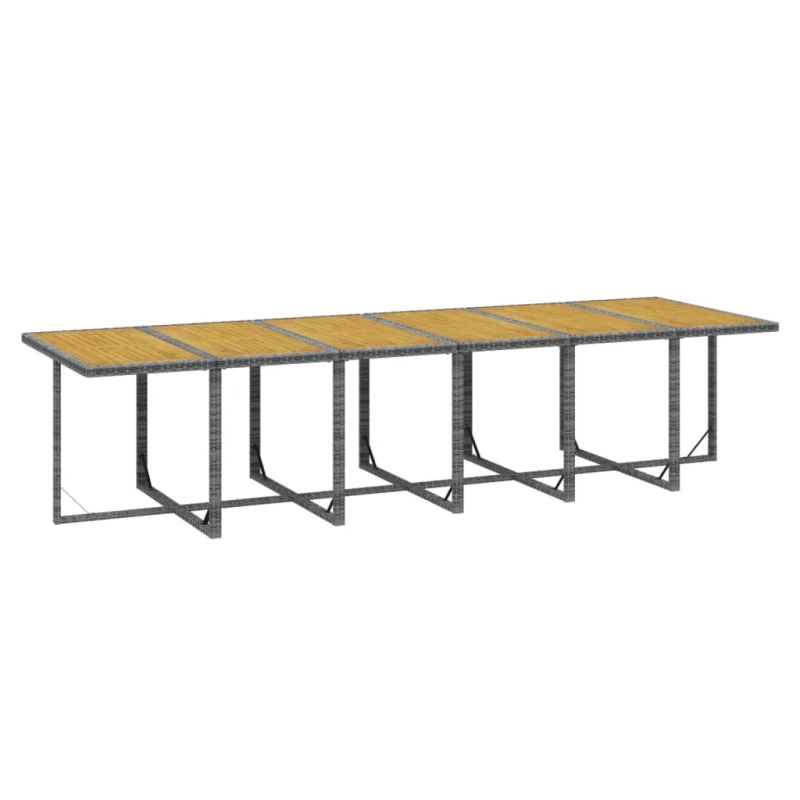 vidaXL 13-daļīgs dārza mēbeļu komplekts ar matračiem, PE rotangpalma