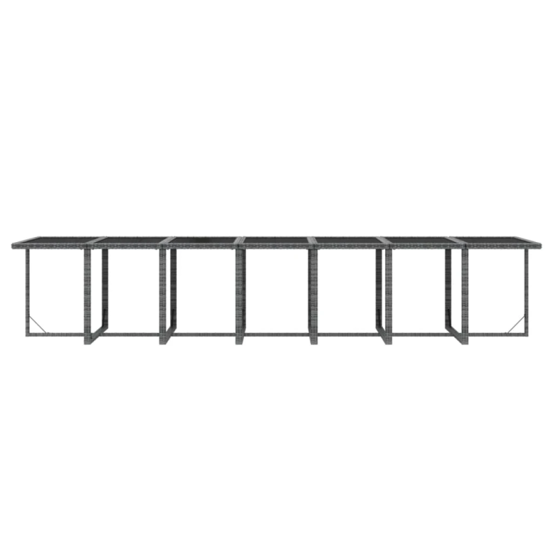 vidaXL 19-daļīgs dārza mēbeļu komplekts ar matračiem, PE rotangpalma