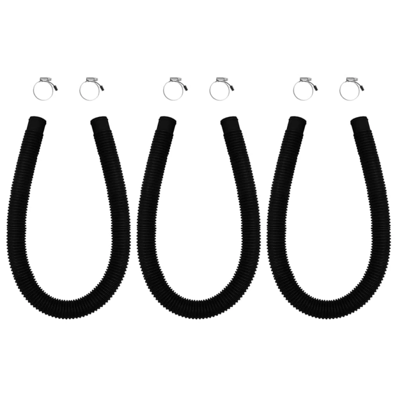 vidaXL saules baseina sildīšanas paneļi, 3 gab., izliekti, 72,5x46 cm