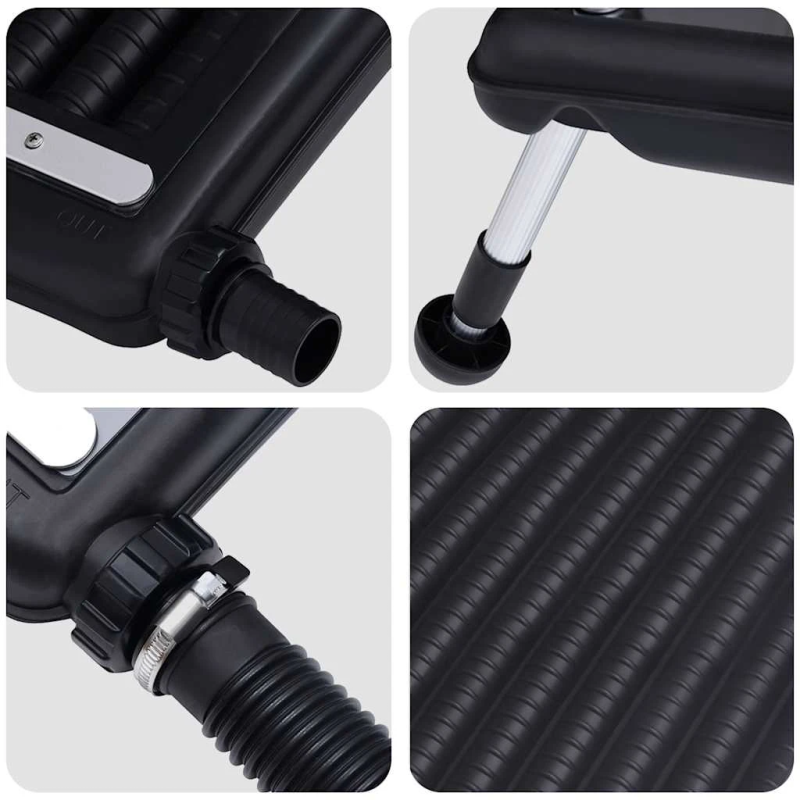 vidaXL saules baseina sildīšanas paneļi, 3 gab., izliekti, 110x65 cm