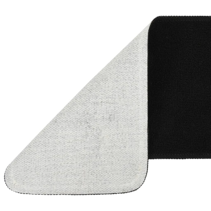 vidaXL kāpņu paklāji, neslīdoši, 15 gab., 60x25 cm, melni, taisnstūra