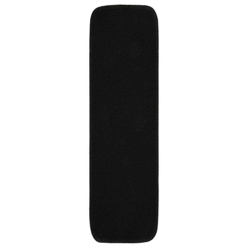 vidaXL kāpņu paklāji, neslīdoši, 15 gab., 75x20 cm, melni, taisnstūra