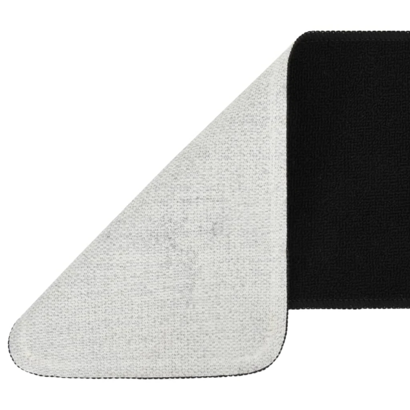 vidaXL kāpņu paklāji, neslīdoši, 15 gab., 75x20 cm, melni, taisnstūra