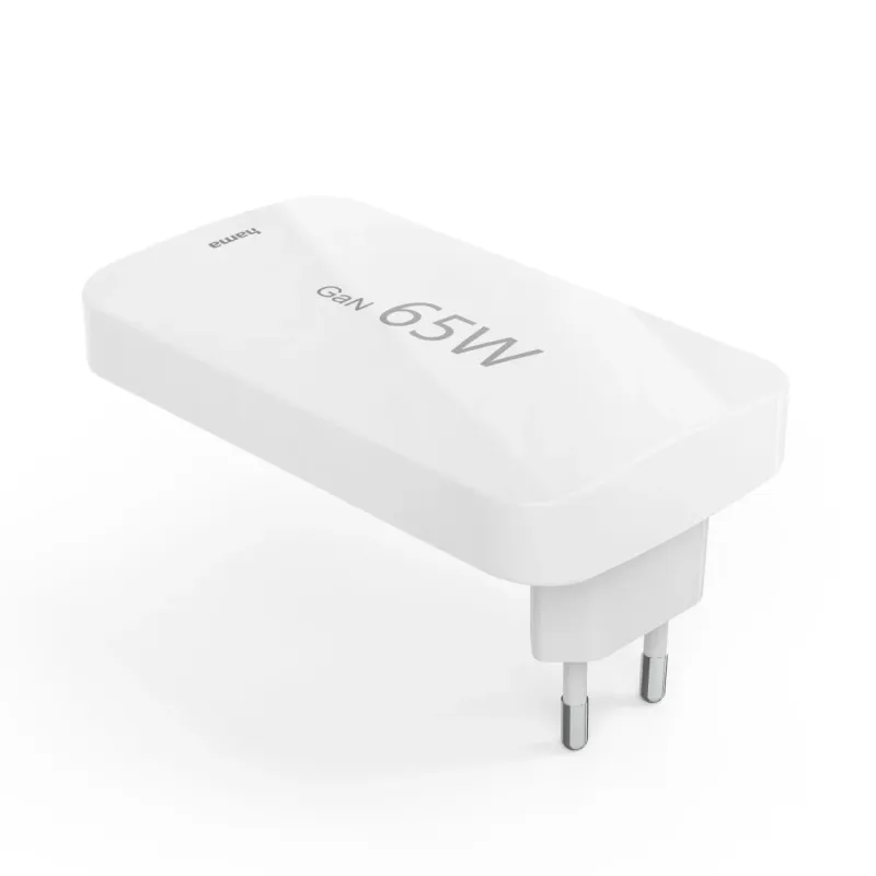 Hama 00201976 Flat Charger 220V With 2xUSB-C-USB-A 65W White