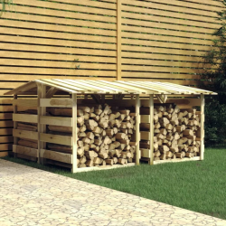 vidaXL pergola ar jumtu, 4 gab., 100x90x100 cm, impregnēta priede