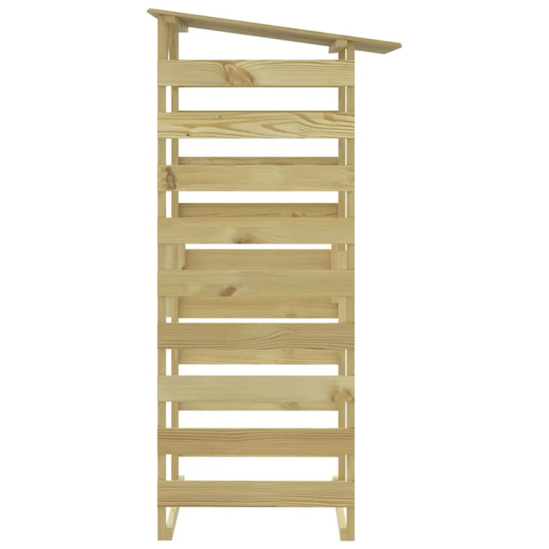 vidaXL pergola ar jumtu, 2 gab., 100x90x200 cm, impregnēta priede