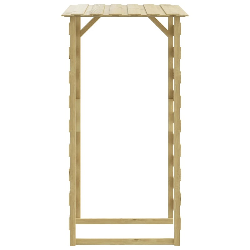 vidaXL pergola ar jumtu, 4 gab., 100x90x200 cm, impregnēta priede