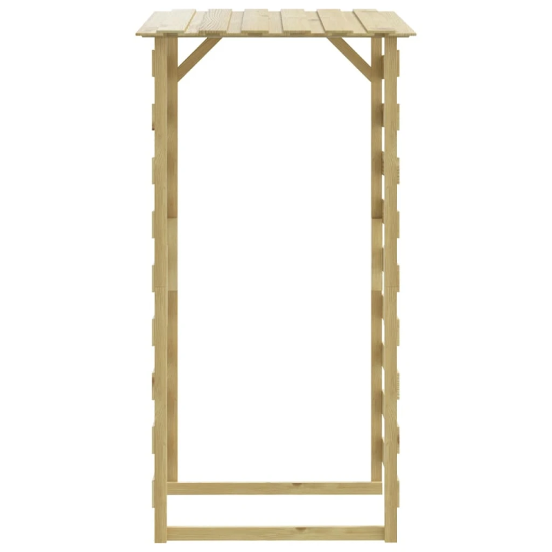 vidaXL pergola ar jumtu, 6 gab., 100x90x200 cm, impregnēta priede