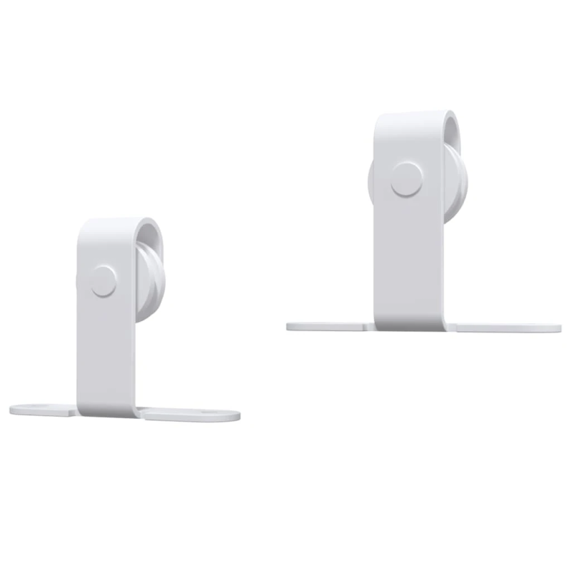 vidaXL bīdāmo skapja durvju komplekts, oglekļa tērauds, 152 cm, balts