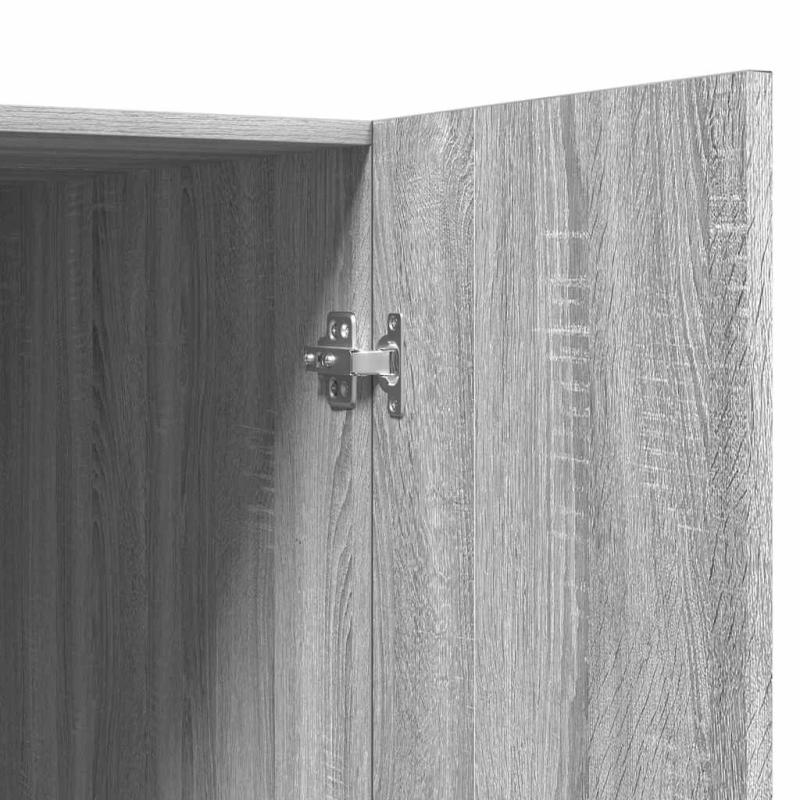 vidaXL veļasmašīnas skapītis, pelēcīga ozolkoka krāsa, 71x71,5x91,5 cm