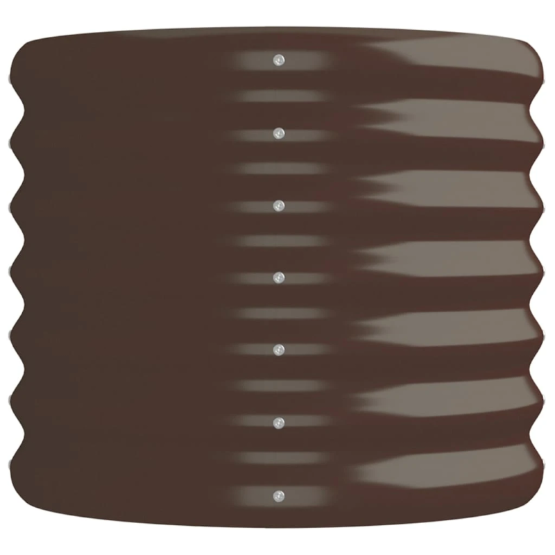 vidaXL augstā puķu kaste, 152x40x36 cm, cinkots tērauds, brūna