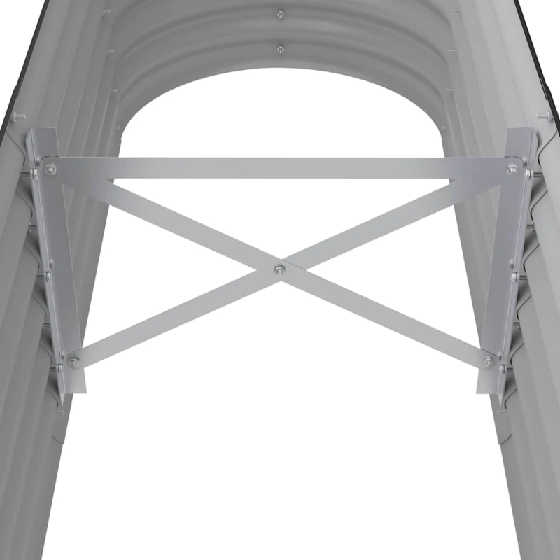 vidaXL augstā puķu kaste, 152x40x36 cm, cinkots tērauds, antracītpelēka