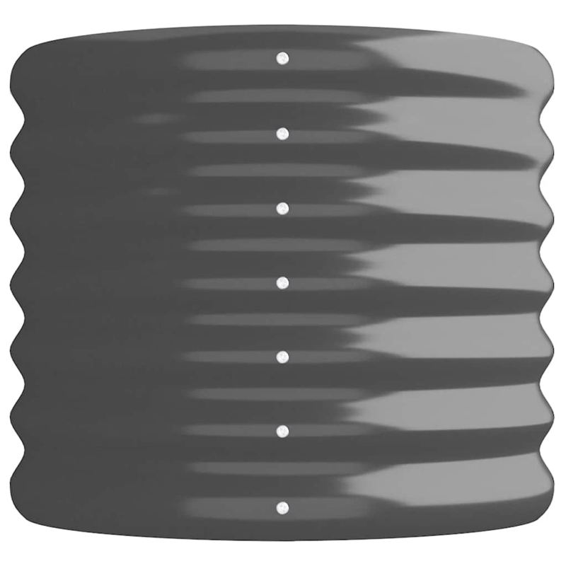 vidaXL augstā puķu kaste, 152x40x36 cm, cinkots tērauds, antracītpelēka