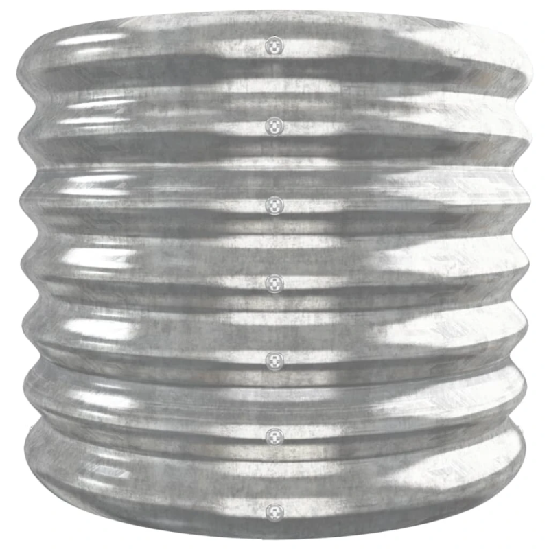 vidaXL augstā puķu kaste, 332x40x36 cm, cinkots tērauds, sudrabaina