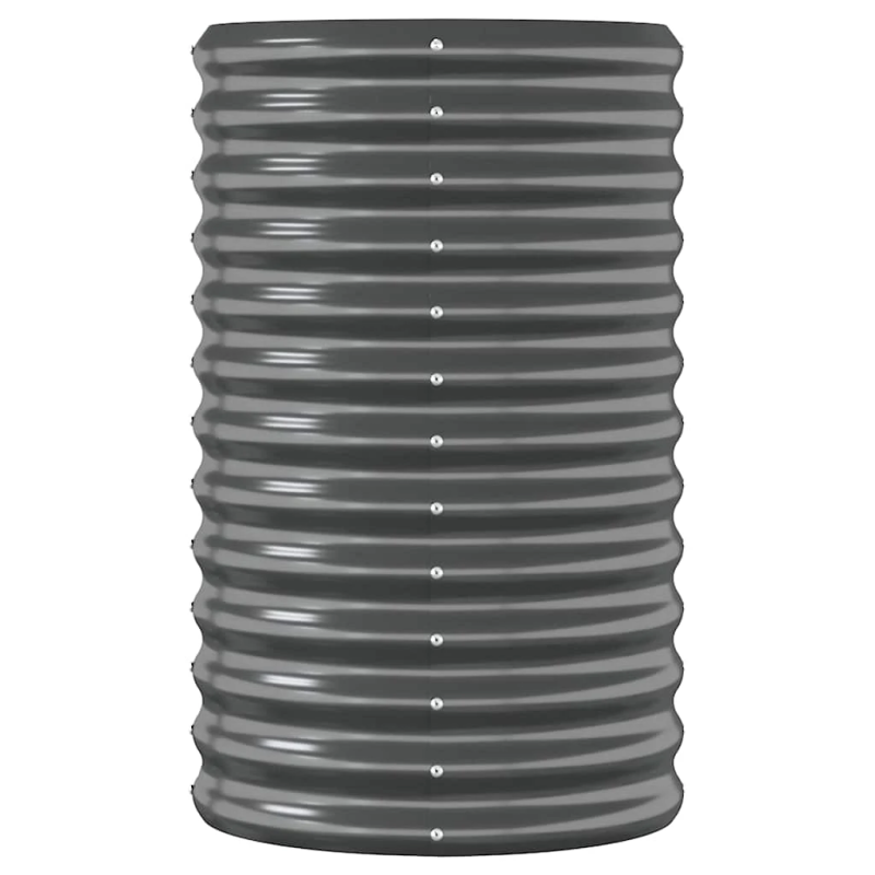 vidaXL augstā puķu kaste, 260x40x68 cm, cinkots tērauds, antracītpelēka