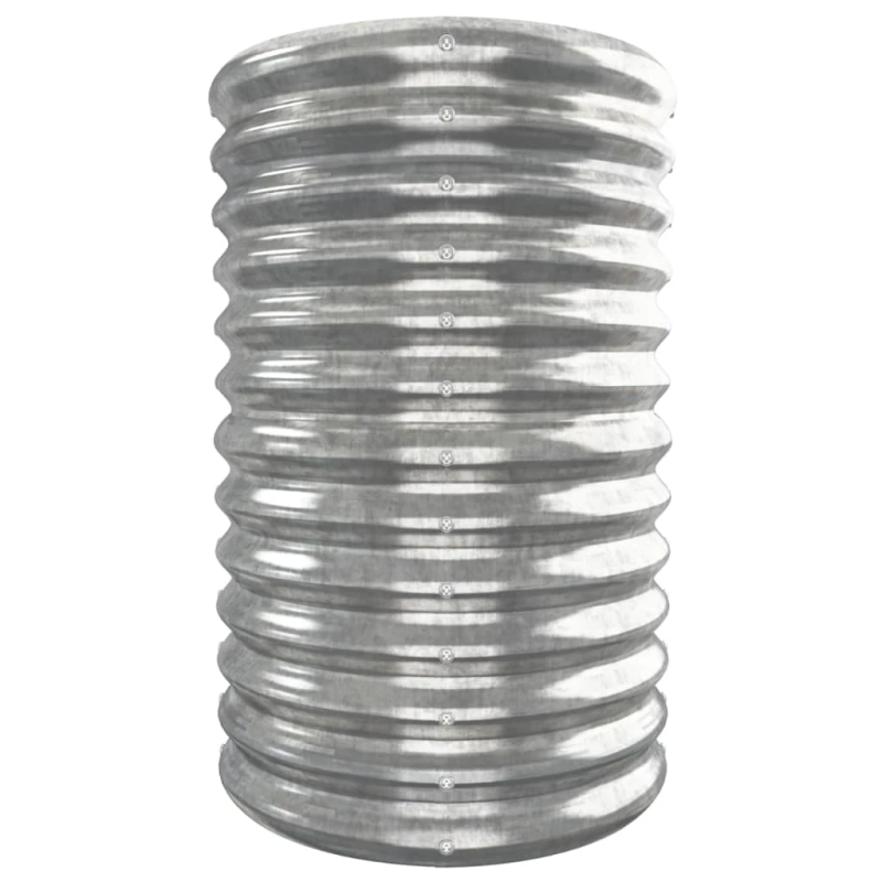 vidaXL augstā puķu kaste, 332x40x68 cm, cinkots tērauds, sudrabaina