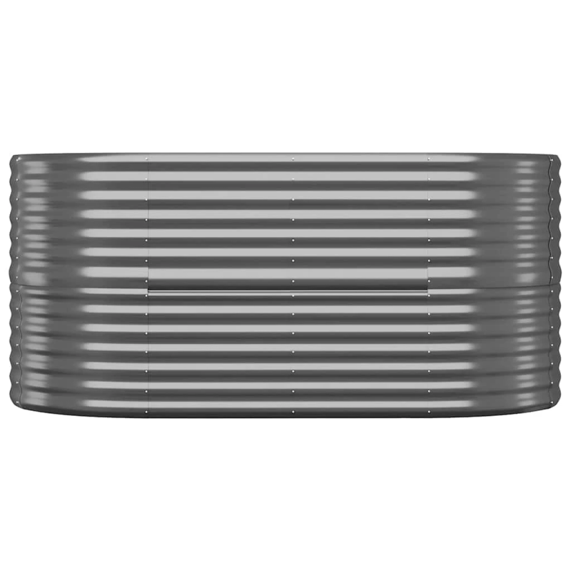 vidaXL augstā puķu kaste, 152x80x68 cm, cinkots tērauds, antracītpelēka