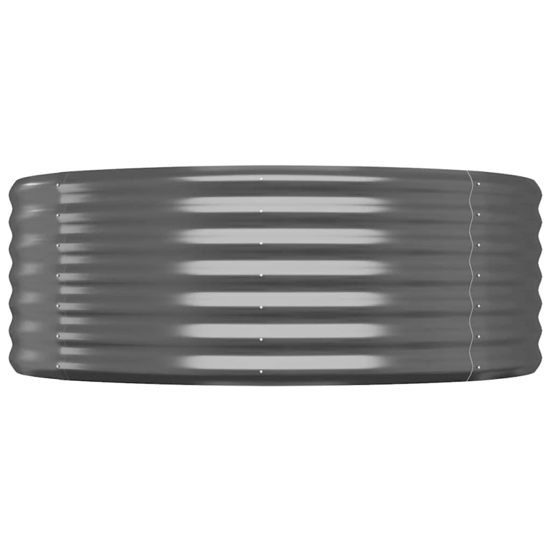 vidaXL augstā puķu kaste, 175x100x36 cm, cinkots tērauds, antracītpelēka