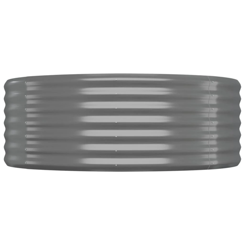 vidaXL augstā puķu kaste, 507x100x36 cm, cinkots tērauds, pelēka