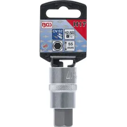 Bit Socket - 12.5 mm ,1-2, - internal Hexagon 17 mm
