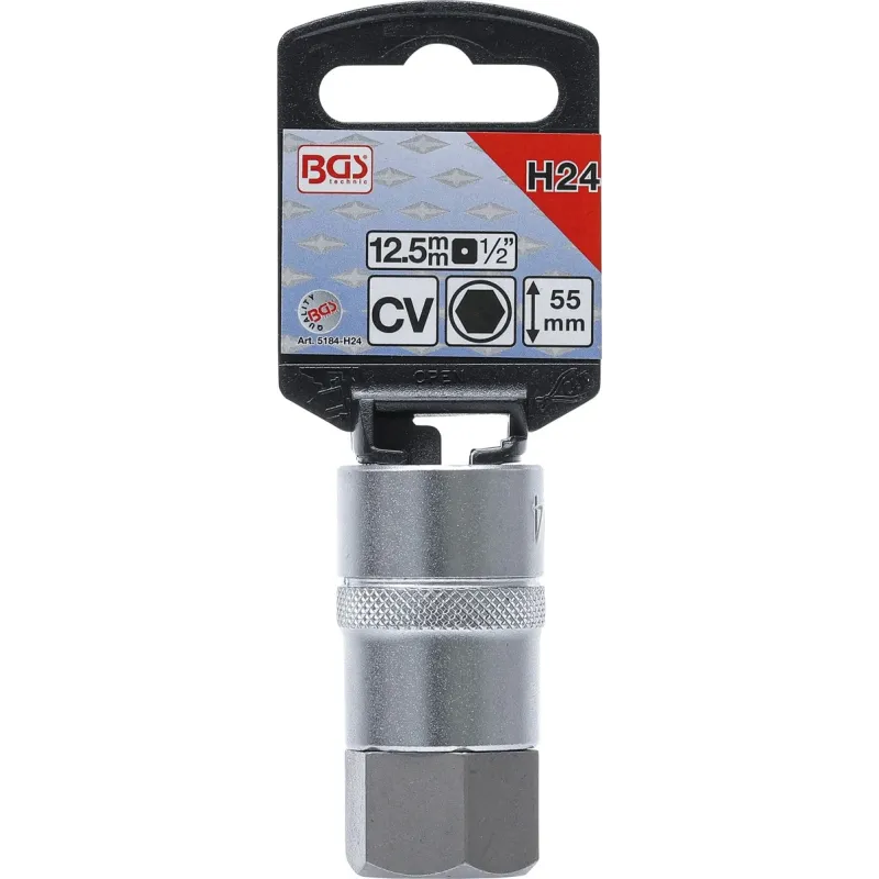 Skrūvgriežu uzgalis muciņā - 24 mm Uzgalis - 1-2 Stiprinājums